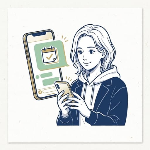 LINEで予約するイメージ